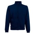 Fruit Of The Loom Herren Premium 70/30 Zip Neck Sweatshirt (Deep Navy)