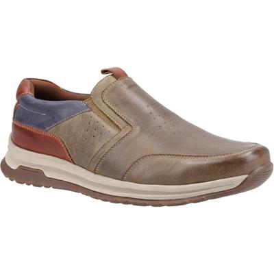 Hush Puppies Herren Cole Leder Freizeitschuhe (Khaki/Navy/Tan) Image
