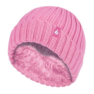 Wärmehalter - Wintermützen- und Handschuhset für Mädchen aus geripptem Material Image