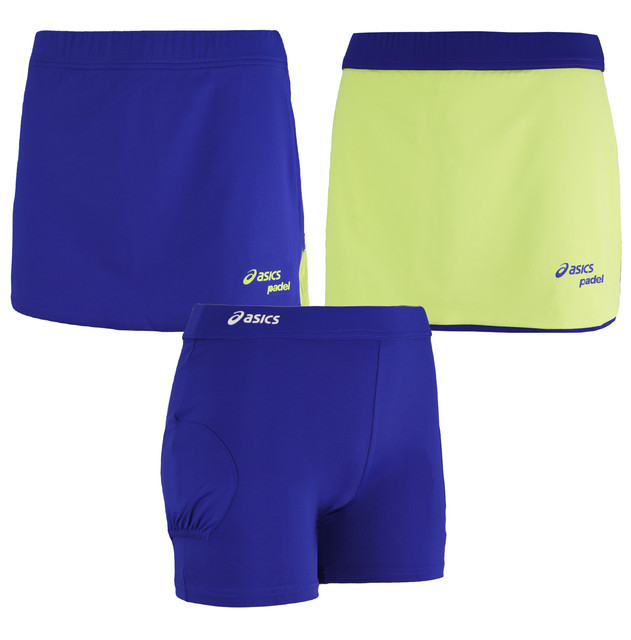 Asics Motion Dry Padel Damenblau Tennis Skort Image