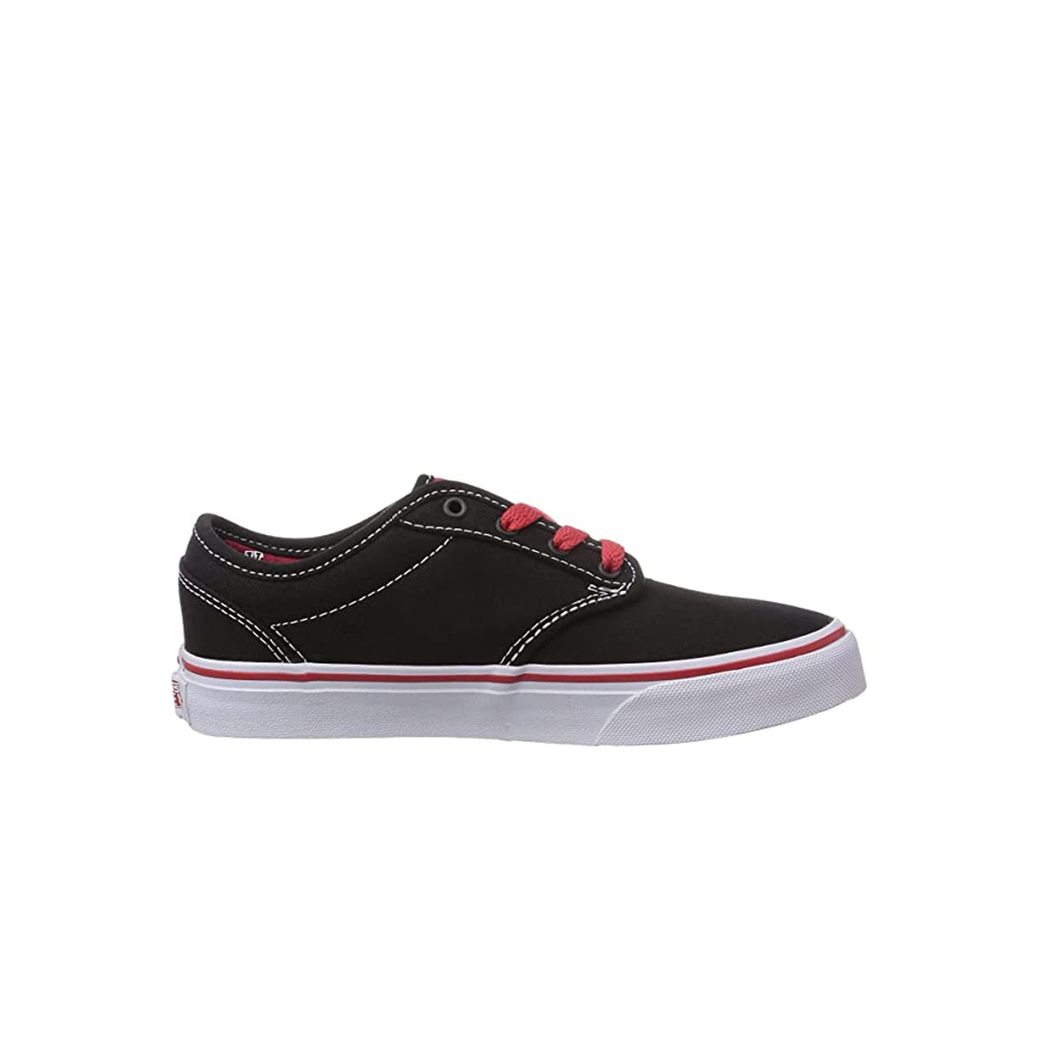 Vans Atwood Schnürung schwarze Leinwand Kinder Plimsolls znrfol Image
