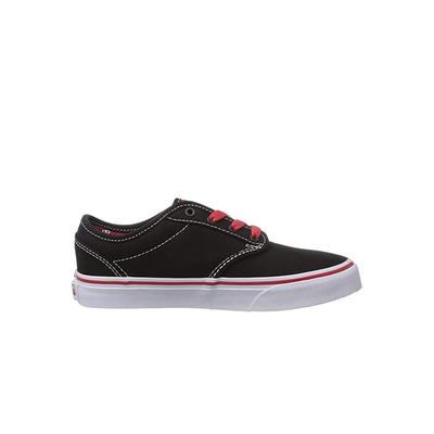 Vans Atwood Schnürung schwarze Leinwand Kinder Plimsolls znrfol