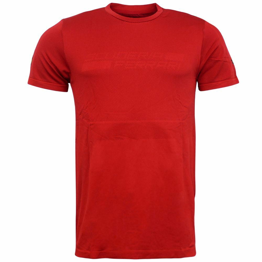 Puma SF Ferrari Evoknit Red Polyester Herren Tee Top T-Shirt 762245 01 A5d Image