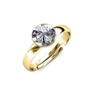 Acacia One Size Ring - Gold und Kristall Image