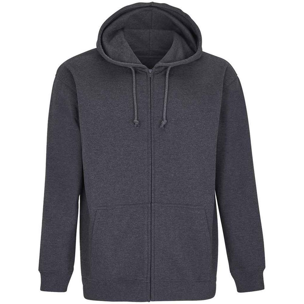 SOLS - "Carter" Hoodie mit durchgehendem Reißverschluss für Herren/Damen Unisex (Holzkohle-Mergel) Image