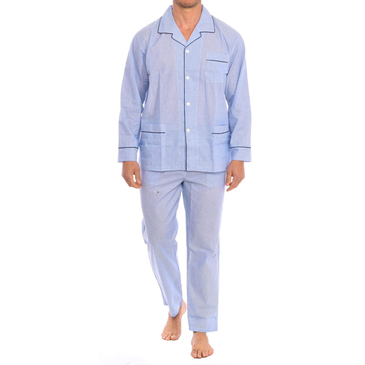 Herren Langarmhemd Schlafanzug KL30192 Image