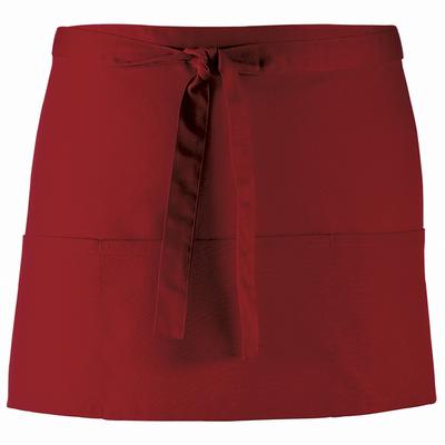 Premier Ladies/Womens Colours 3-Taschen-Schürze (Burgunderrot) Image