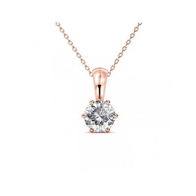 Geburtsstein-Anhänger - Rose Gold und Kristall Image