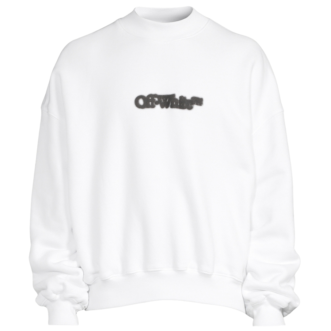 Off-White Blurr Buch über weißes Sweatshirt in Übergröße Image