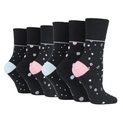 Gentle Grip - 6 Paar Damen Gentle Grip nicht elastische Socken - SOLRH219 Image