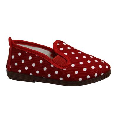 Faulende Gallur Kinder Rot/Weiß Plimsolls