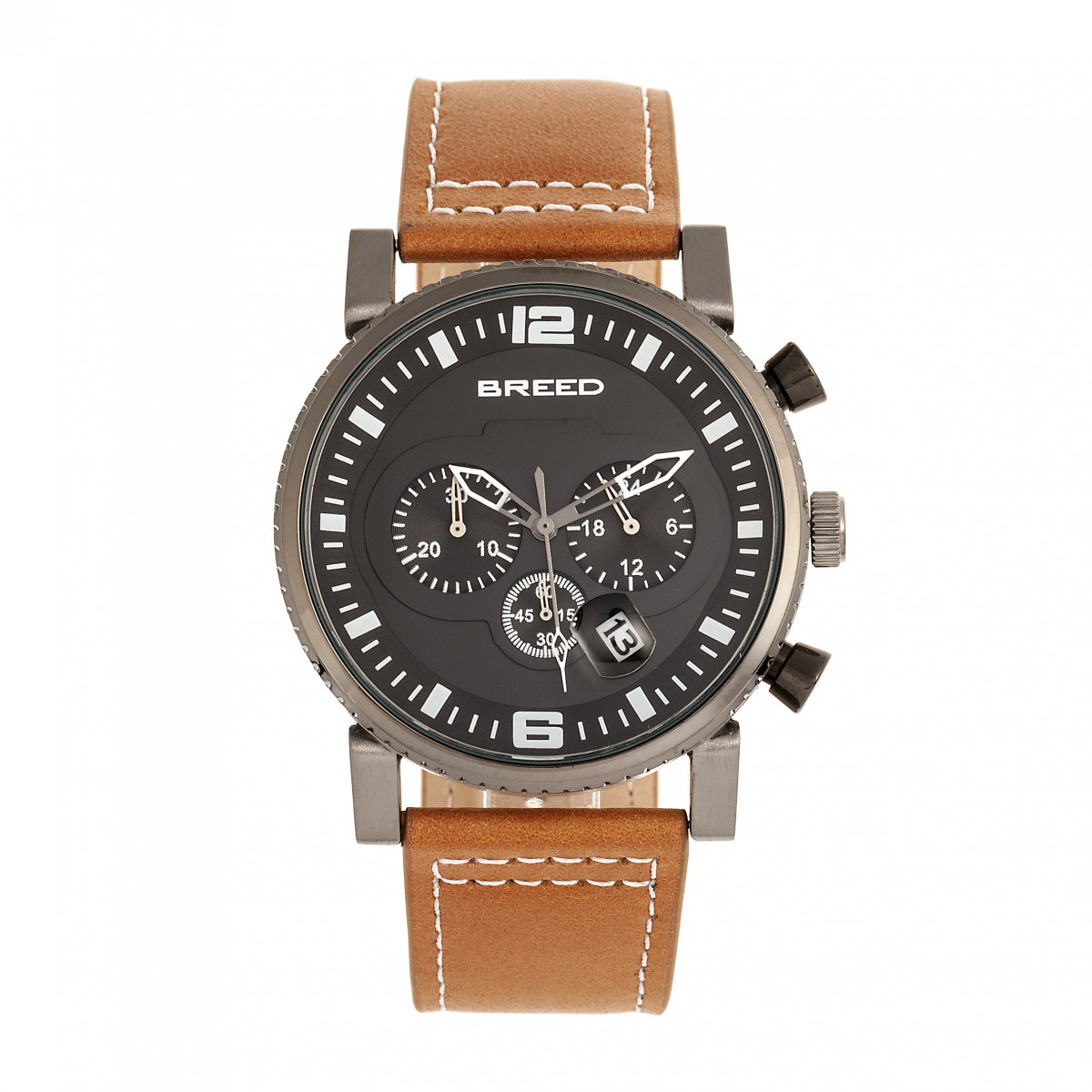 Breed Ryker Chronograph Lederarmbanduhr mit Datum Image