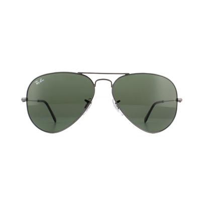 Ray-Ban Sonnenbrille Aviator 3025 W0879 Gunmetal Grün