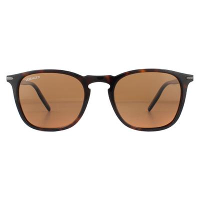 Serengeti Sonnenbrille Delio 8949 glänzend dunkel Havanna Mineral polarisiert Treiber braun