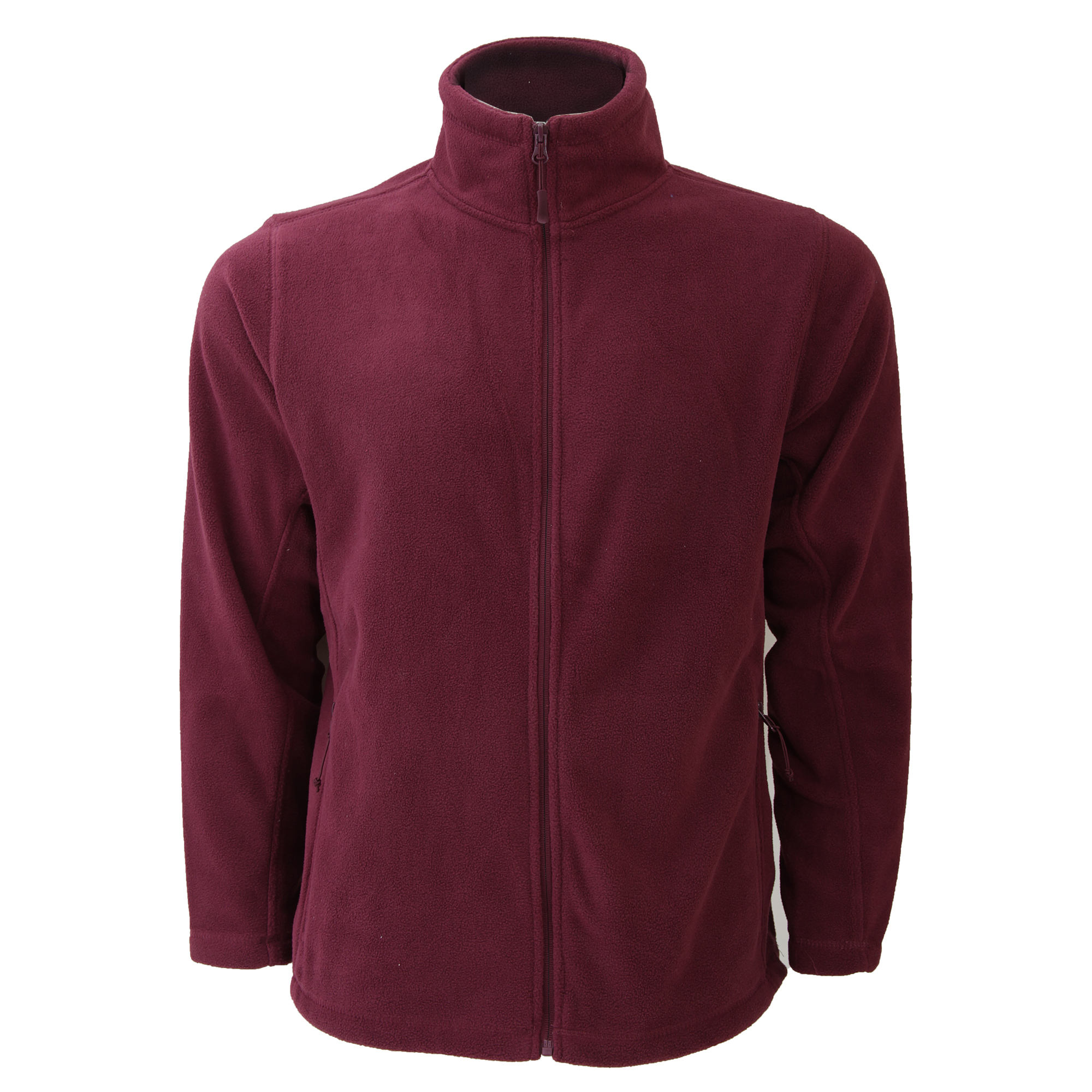 Russell Mens Full Zip Outdoor Fleece Jacke (Burgund) Image