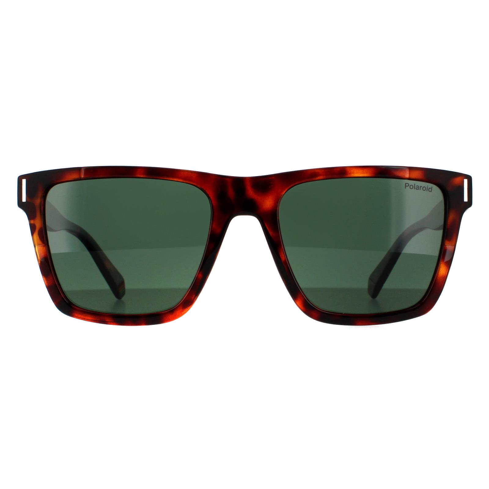 Lunettes de soleil Polaroid PLD 6176 / S 086 UC Dark Havana Green Polarisé Image