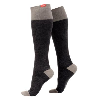 VIM&VIGR - Baumwollsocken mit abgestufter Kompression 20-30 mmhg für Männer & Frauen - Dunkel- & Hellgrau