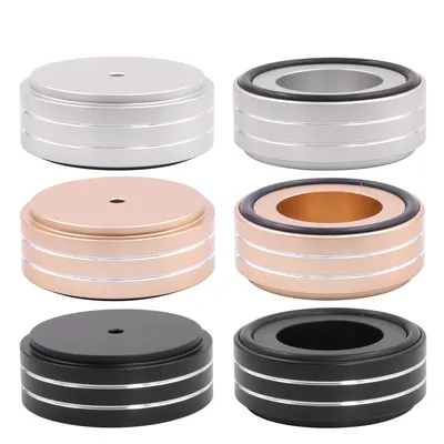 4PCS 58x22mm Aluminum Speaker AMP Isolation Feet Spike Floor Base Audio Radio DAC Computer Chassis