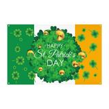Irish Festive Atmosphere Decorated Tapestry Living Room Bedroom Tapestry Irish National Day Outdoor Background Cloth