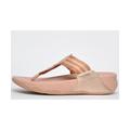 Fitflop Walkstar Toe-Post Sandals Womens - Pink Textile - Size UK 8 | Fitflop Sale | Discount Designer Brands