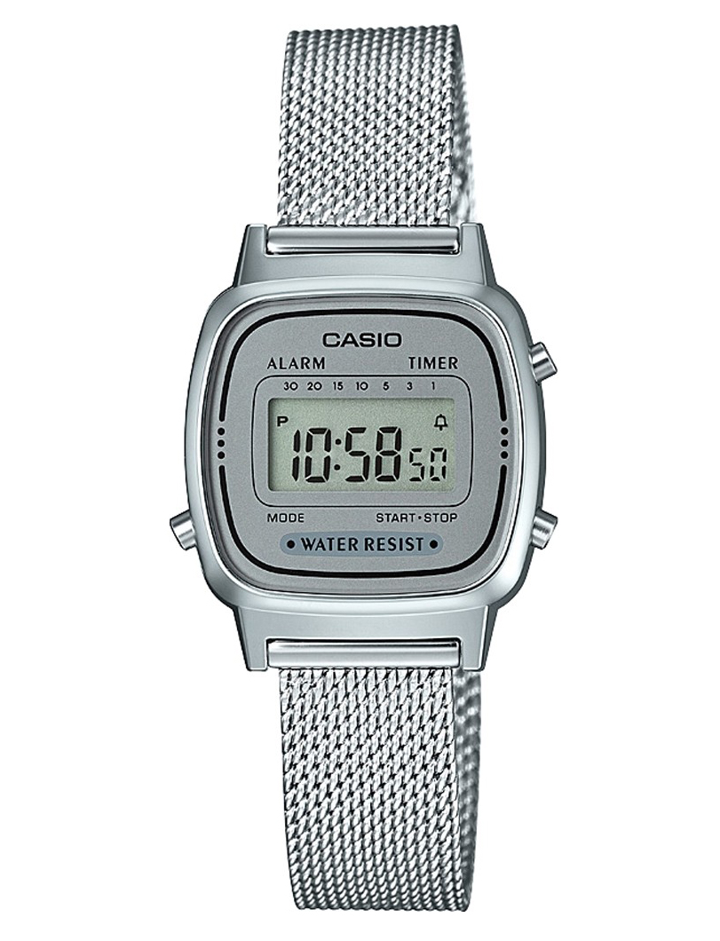 Casio Collection Womens Silver Watch LA670WEM-7EF Stainless Steel - One Size | Casio Sale | Discount Designer Brands