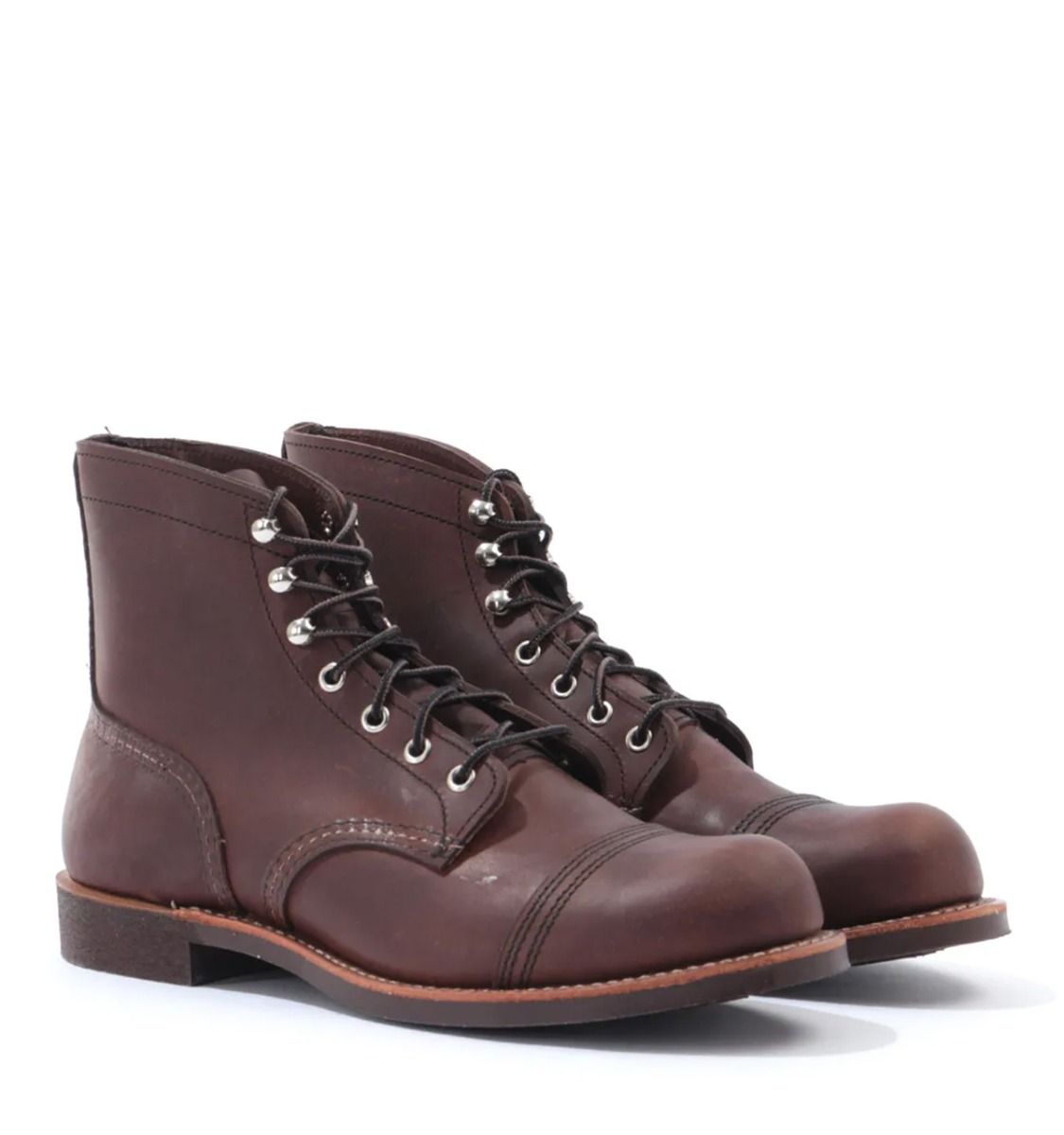 Red Wing Mens 8111 Iron Ranger Boots in Brown Leather - Size UK 9 | Red Wing Sale | Discount Designer Brands