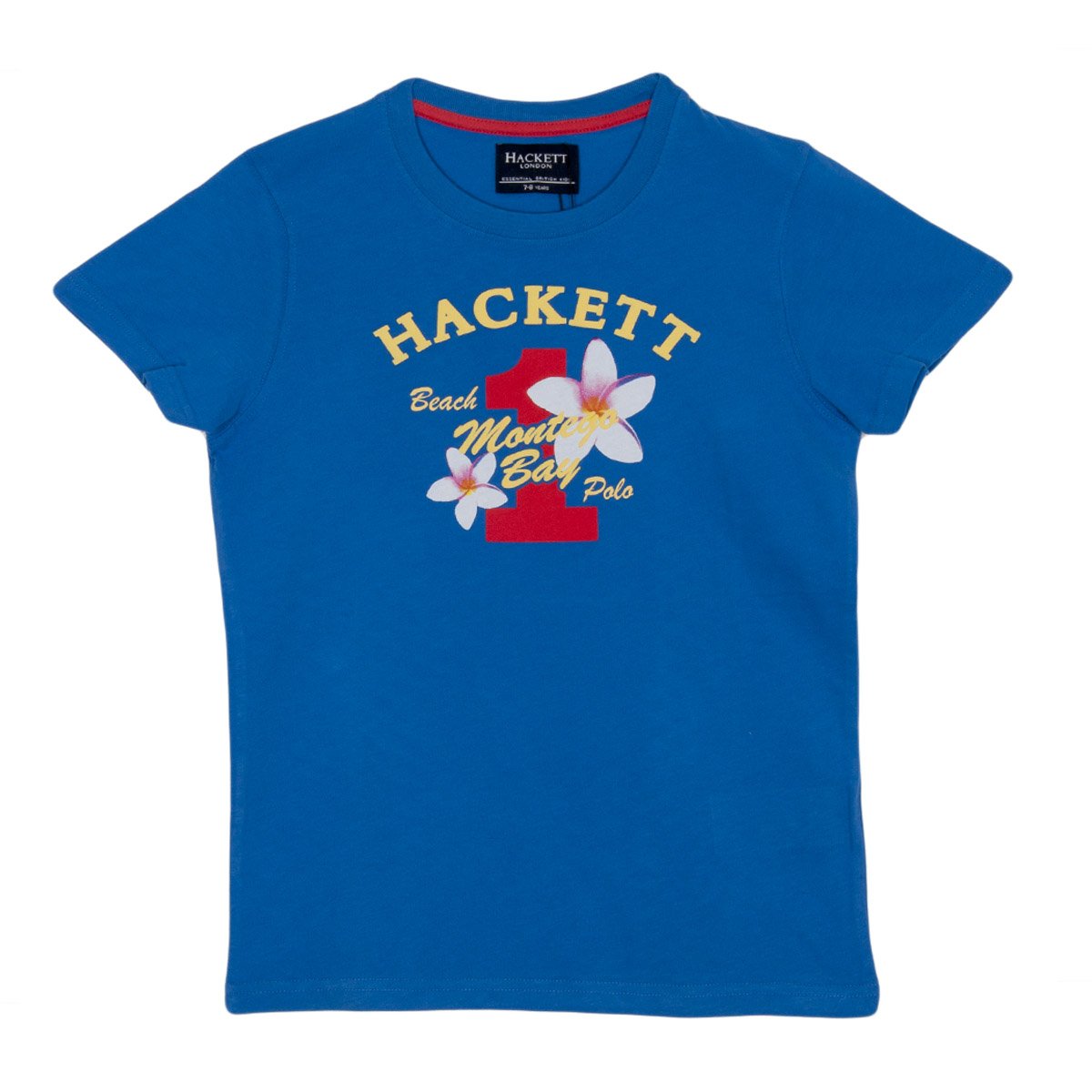 Hackett London Boys Boy's Short Sleeve Round Neck T-shirt HK500152 - Blue - Size 13-14Y | Hackett London Sale | Discount Designer Brands