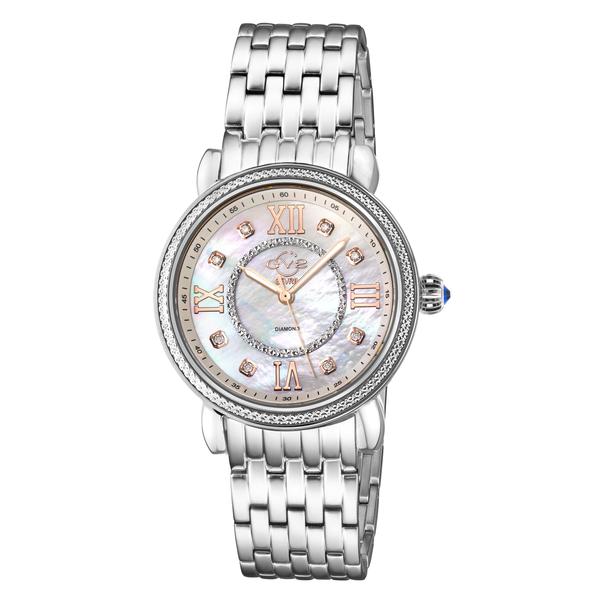 Gv2 Womens Marsala 9860B Swiss Quartz Diamond Stainless Steel Watch - Silver - One Size | Gv2 Sale | Discount Designer Brands