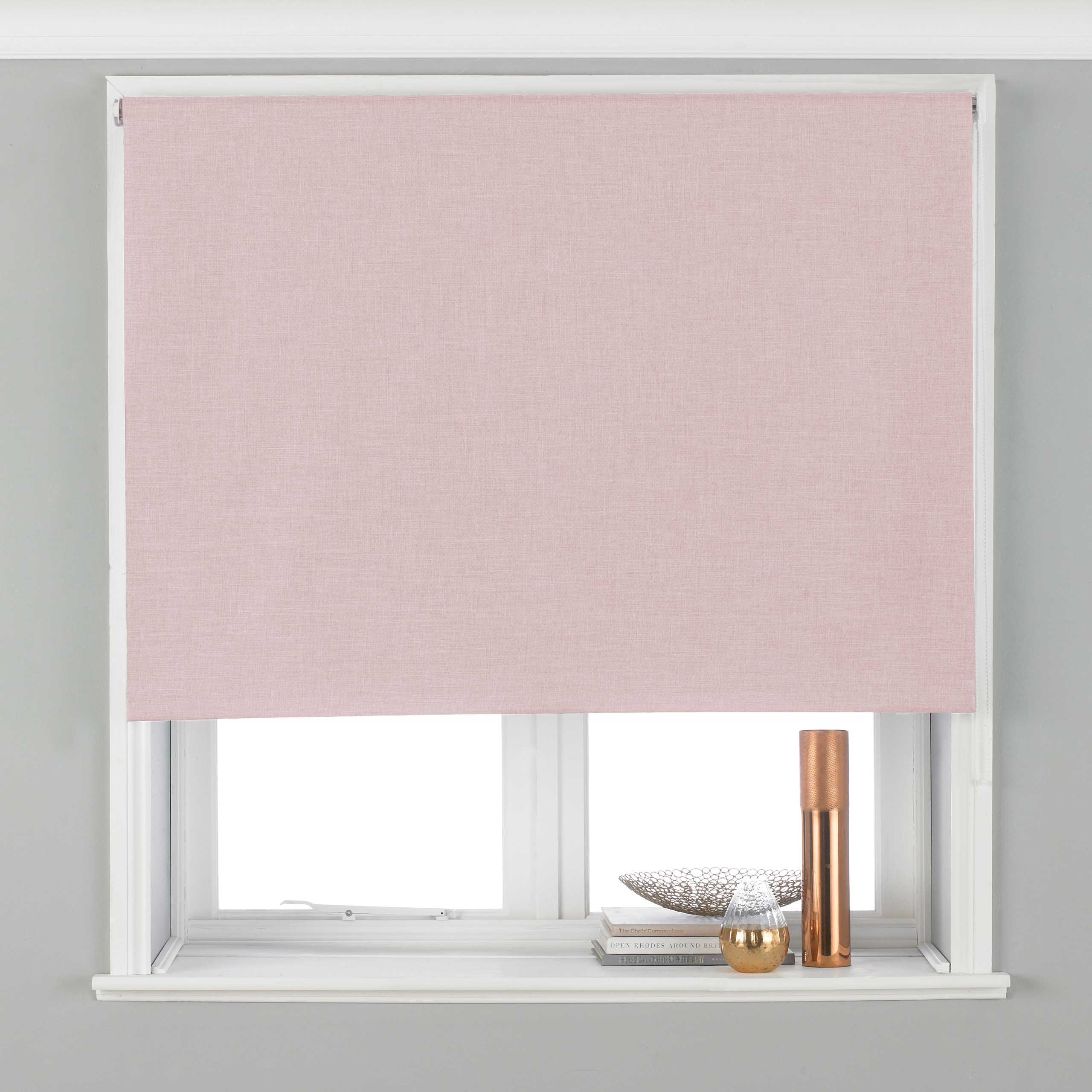 Riva Home Twilight Blackout Roller Blind - Blush - Size 153 cm x 162 cm | Riva Home Sale | Discount Designer Brands