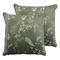 furn. Fearne Cushions (twin Pack) - Green - Size 50 cm x 50 cm | furn. Sale | Discount Designer Brands