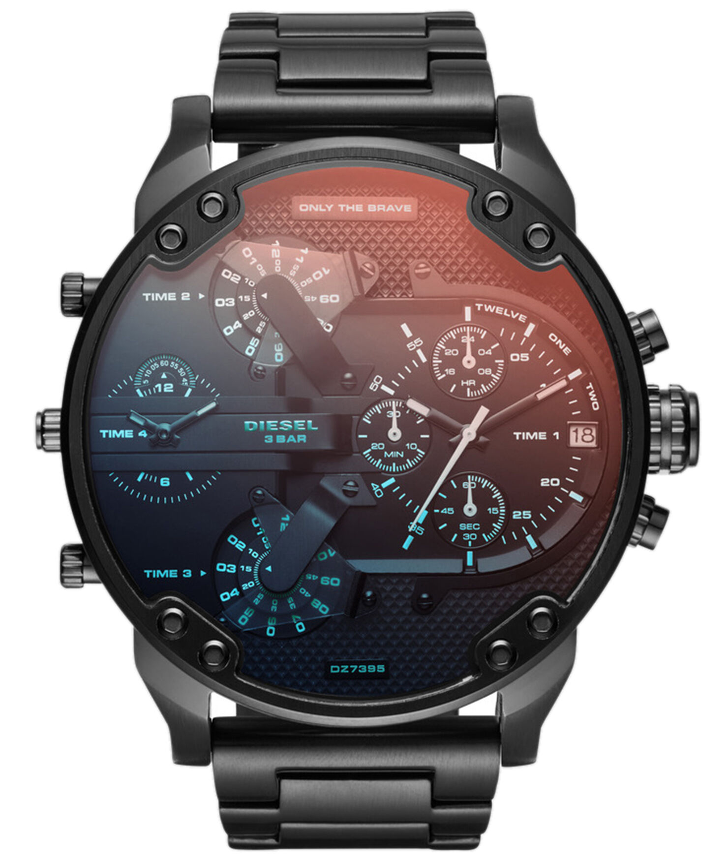 Diesel Mr. Daddy 2.0 Mens Black Watch DZ7395 Stainless Steel - One Size | Diesel Sale | Discount Designer Brands