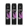 Lynx Mens XXL Excite 48-Hour High Definition Fragrance Body Spray Deodorant, 3x250ml - NA - One Size | Lynx Sale | Discount Designer Brands