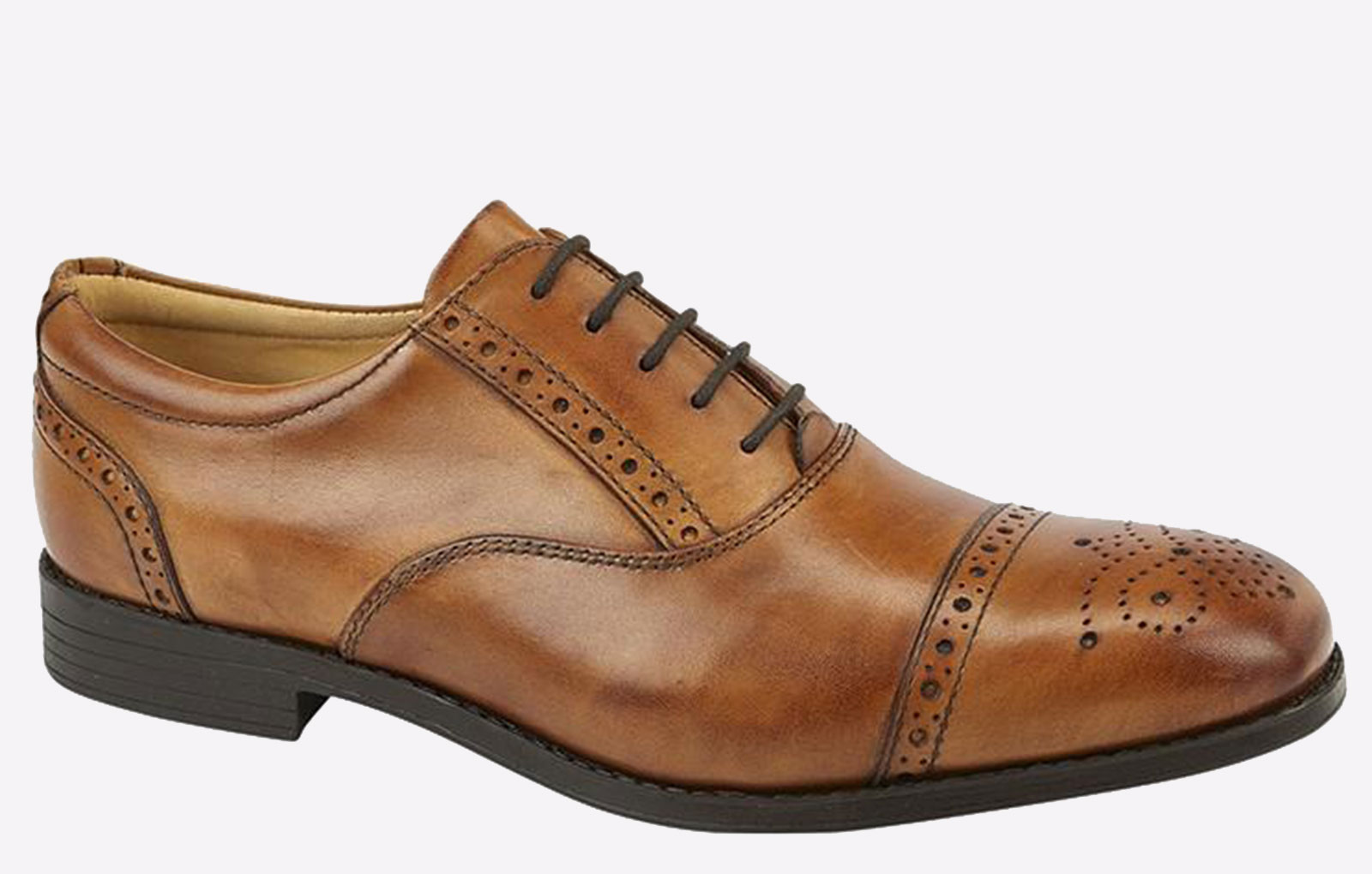 Tredflex Larne Brogue Mens - Tan - Size UK 12 | Tredflex Sale | Discount Designer Brands