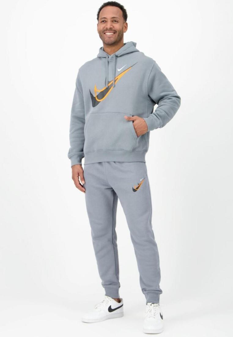Nike Mens Standard Issue Moto Overhead Tracksuit in Grey Fleece - Size Small | Nike Sale | Discount Designer Brands