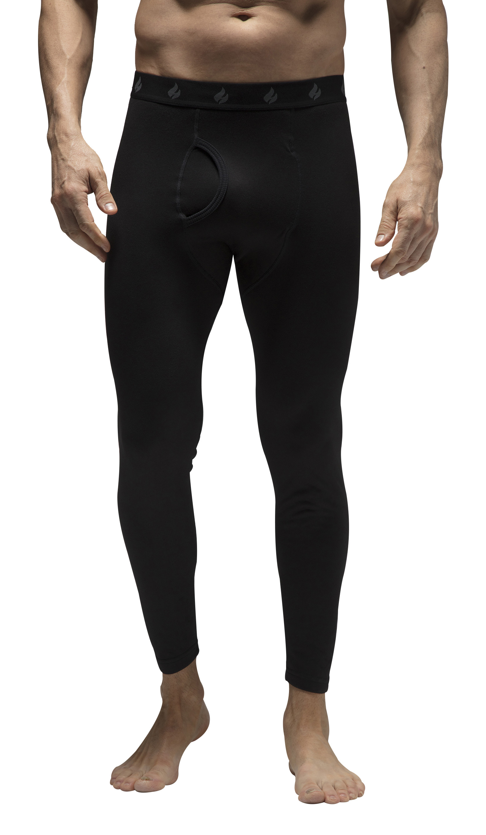 Heat Holders - Mens Thermal Long John Bottoms | Lightweight | Winter Warm - X-warm - Lite - Black - Size Small
