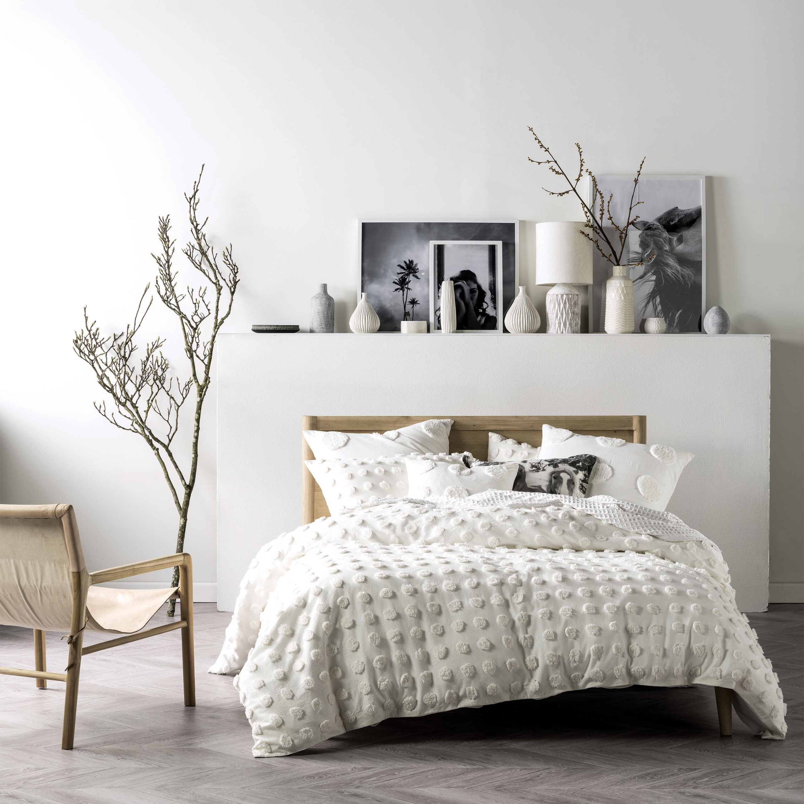 Linen House Haze Duvet Set White - Size Super King | Linen House Sale | Discount Designer Brands