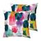 Evans Lichfield Watercolours Cushions (twin Pack) - Yellow - One Size | Evans Lichfield Sale | Discount Designer Brands