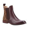 Hush Puppies Womens/Ladies Leopard Print Leather Ankle Boots (Dark Brown) - Multicolour - Size UK 4 | Hush Puppies Sale | Discount Designer Brands