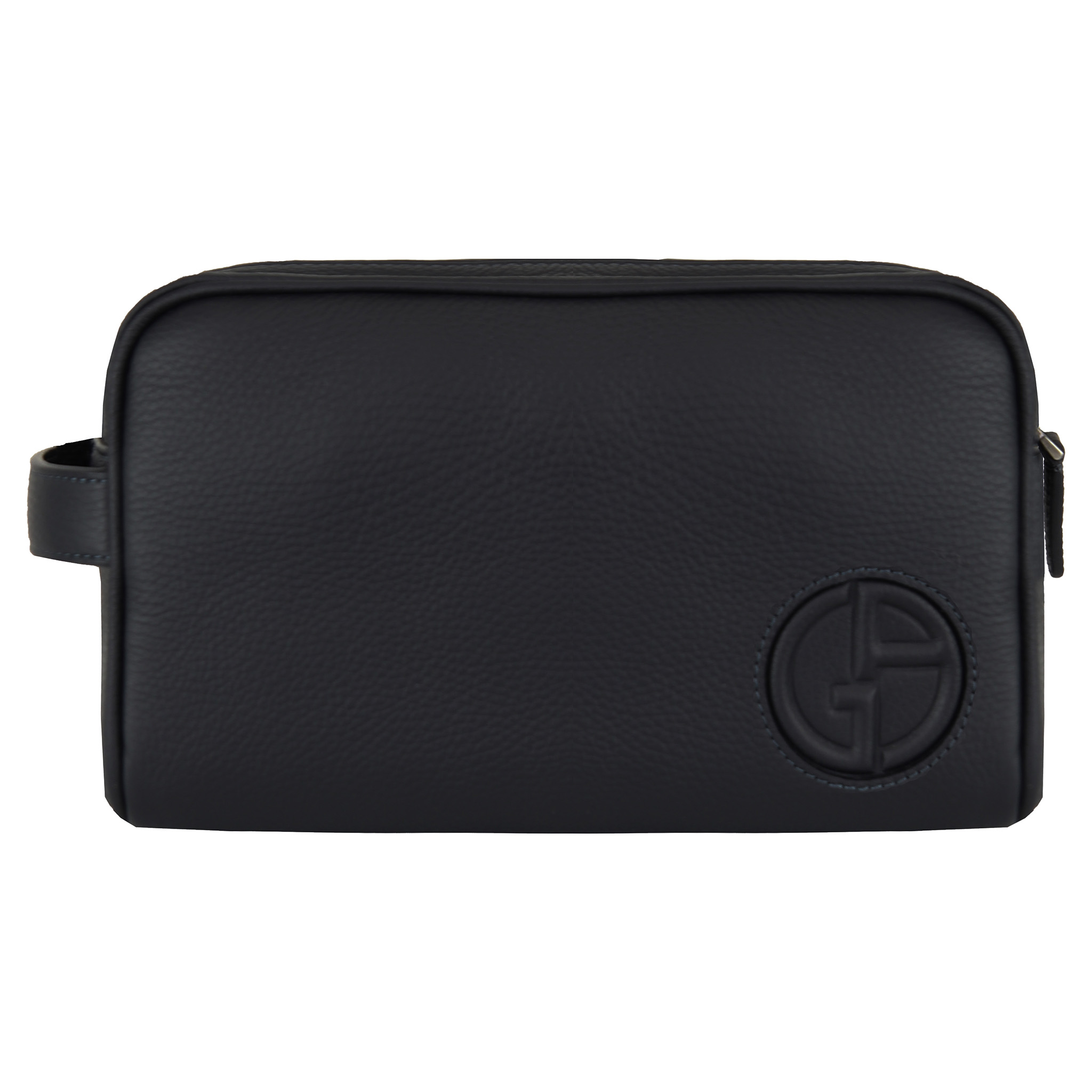 Giorgio Armani Beauty Toiletry Womens Navy Bag - Blue Leather - One Size | Giorgio Armani Sale | Discount Designer Brands