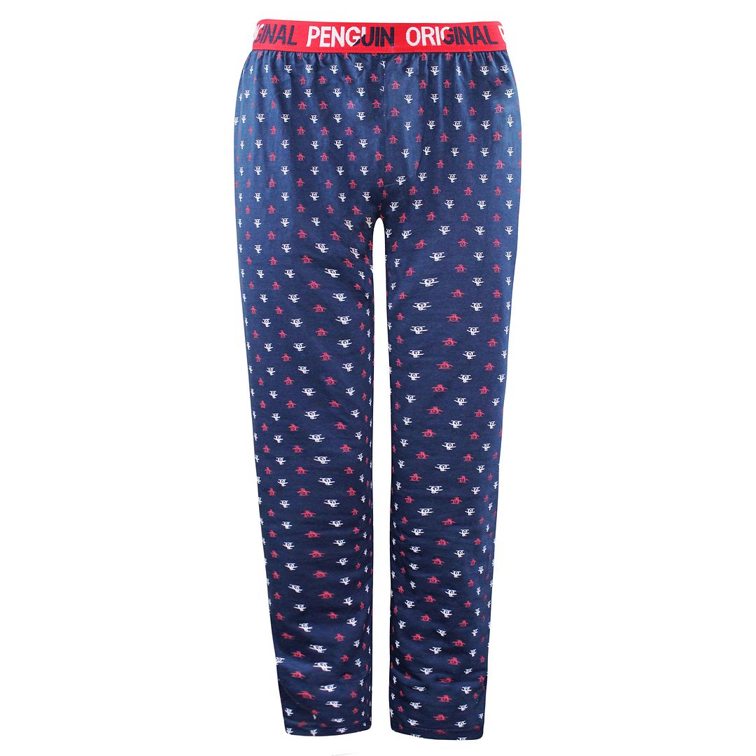 Original Penguin Lounge Jersey Mens Navy Pyjamas Bottoms Cotton - Size Medium | Original Penguin Sale | Discount Designer Brands