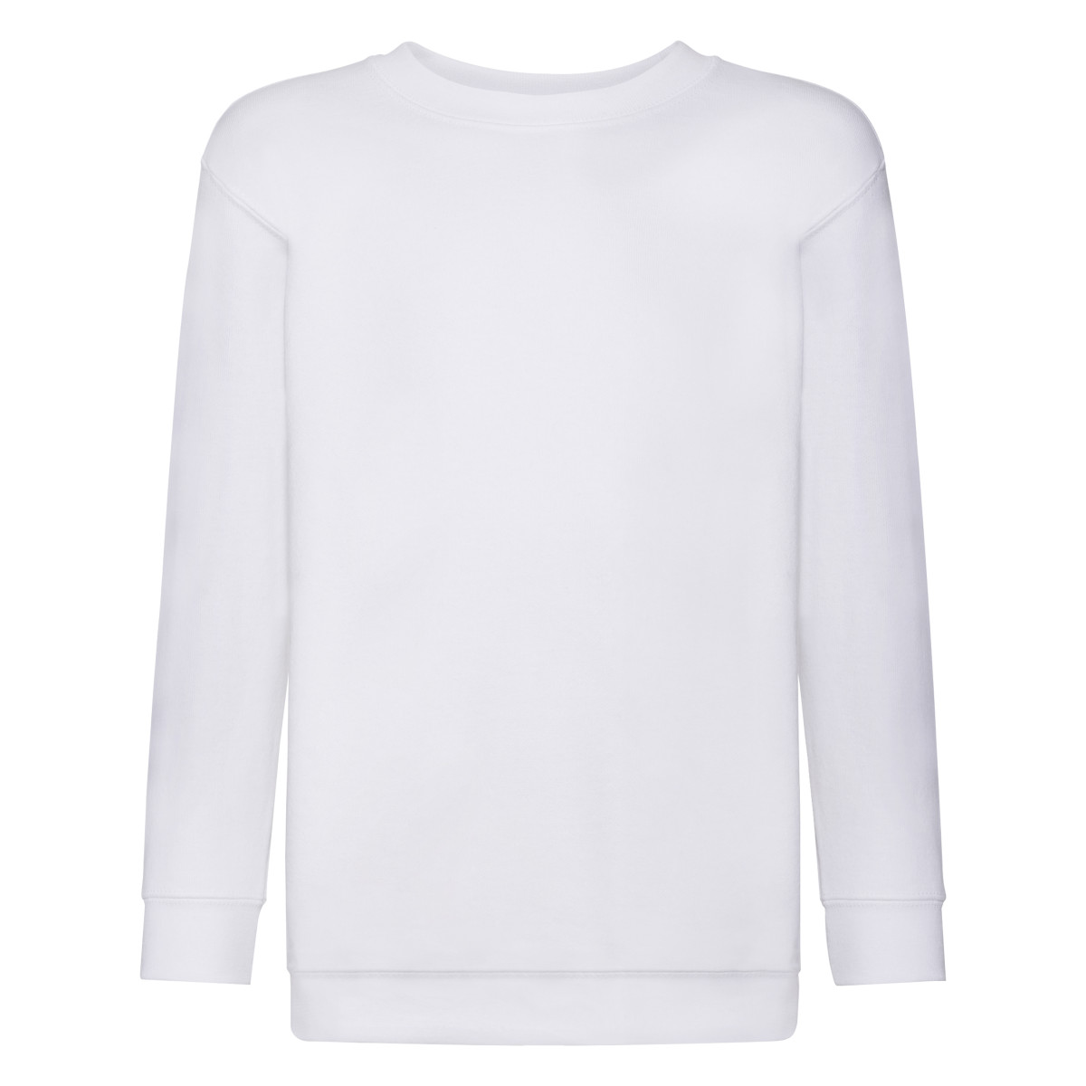 Fruit of the Loom Childrens Unisex Set In Sleeve Sweatshirt (white) - Size 14-15Y | Fruit of the Loom Sale | Discount Designer Brands
