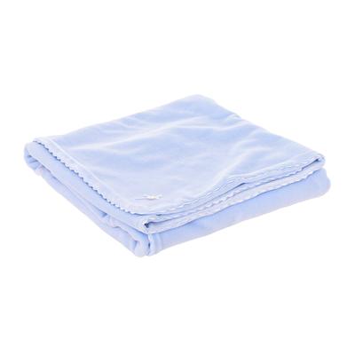 Babidu Baby Unisex Tundosada Blanket 4239 - Blue Cotton - One Size | Babidu Sale | Discount Designer Brands