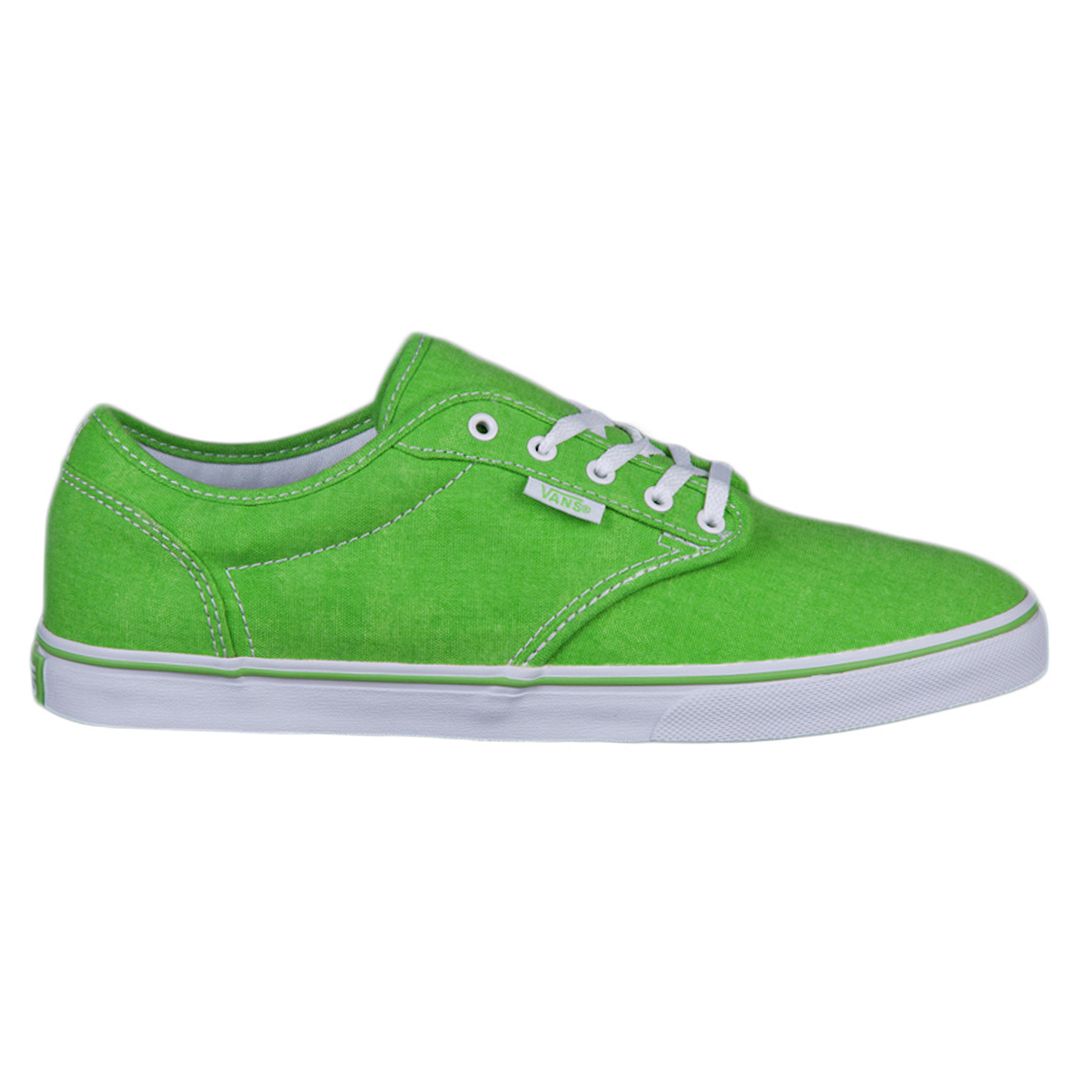 Vans Atwood Low Womens Green Plimsolls Canvas - Size UK 4 | Vans Sale | Discount Designer Brands