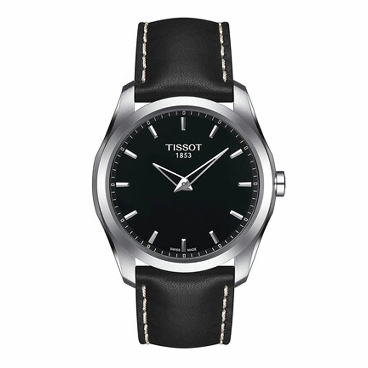 Tissot Couturier Mens Black Watch T0354461605102 Leather - One Size | Tissot Sale | Discount Designer Brands