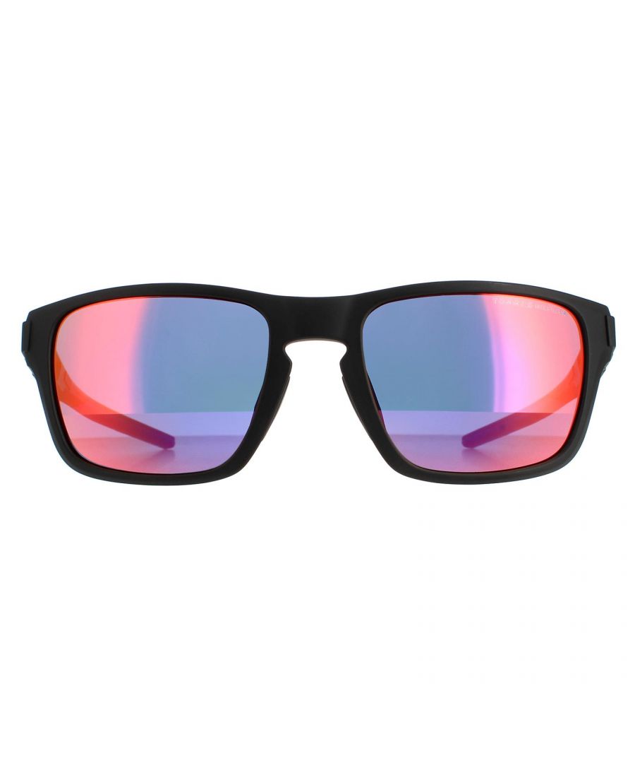 Tommy Hilfiger Rectangle Mens Matt Black Blue Orange Mirror TH 1952/S - One Size | Tommy Hilfiger Sale | Discount Designer Brands