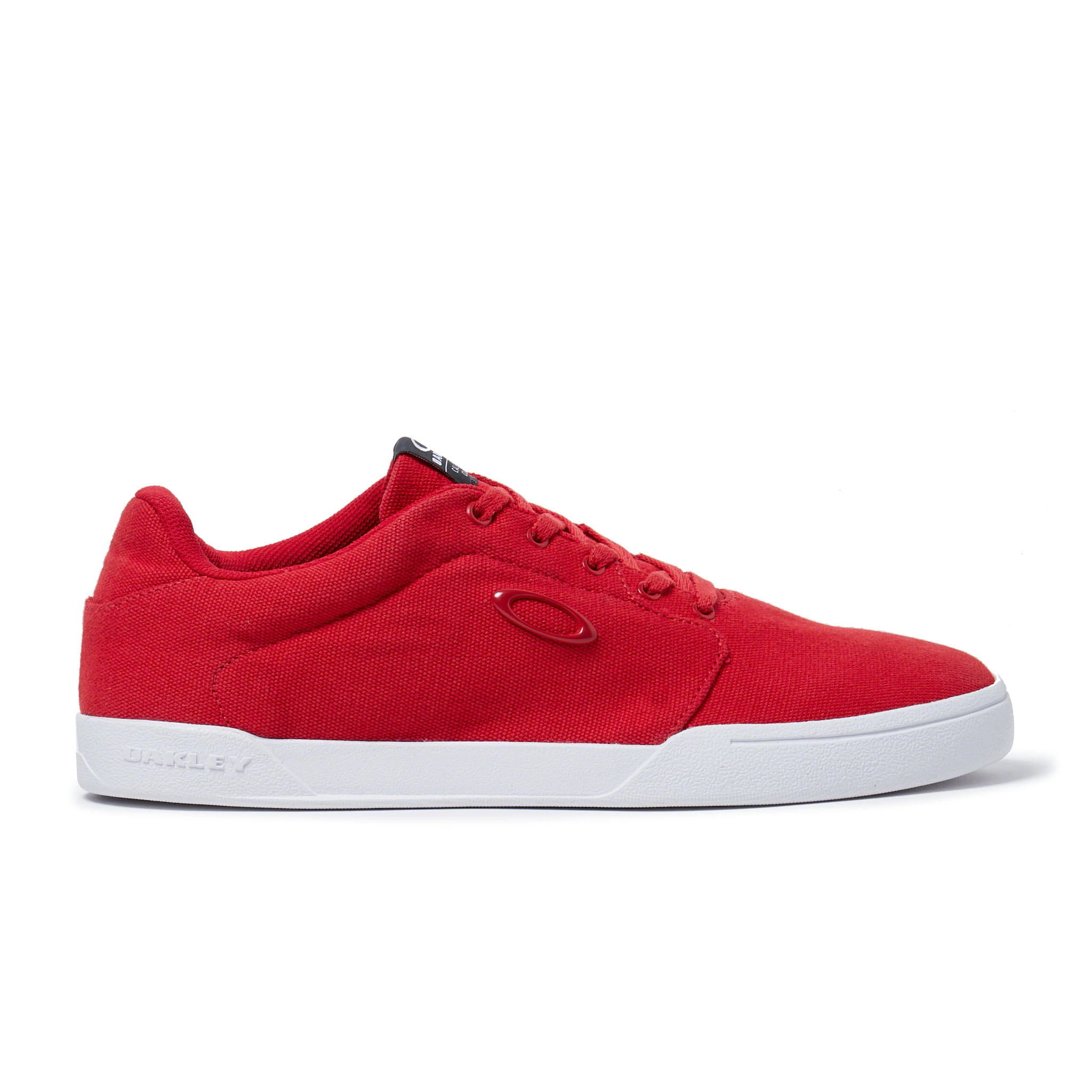 Oakley Flyer Lace-up Red Canvas Mens Plimsolls 13551 465 - Size UK 9 | Oakley Sale | Discount Designer Brands
