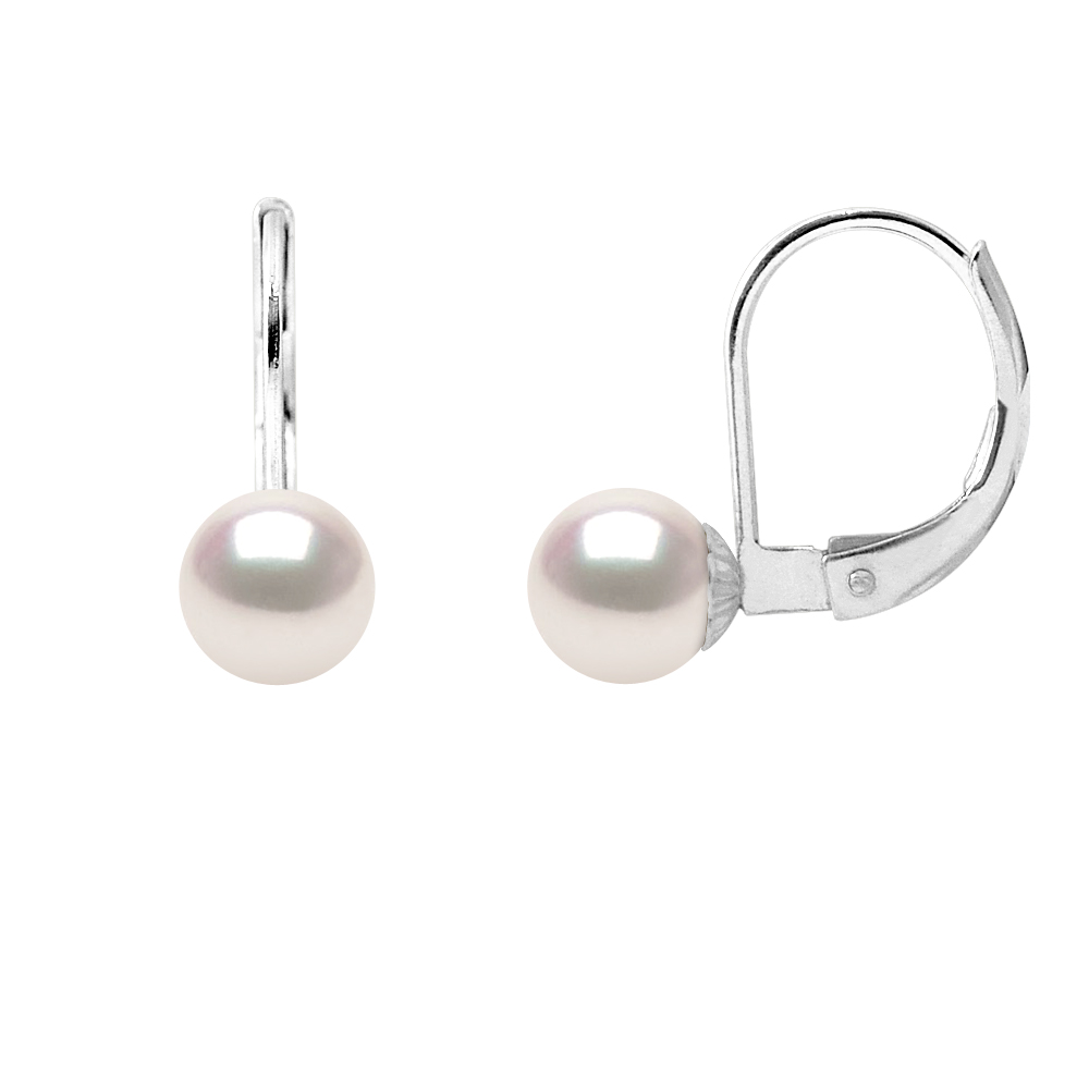 Diadema Womens - Earrings True Japanese Akoya Cultured Pearl - Quality AA+ - White - One Size | Diadema Sale | Discount Designer Brands