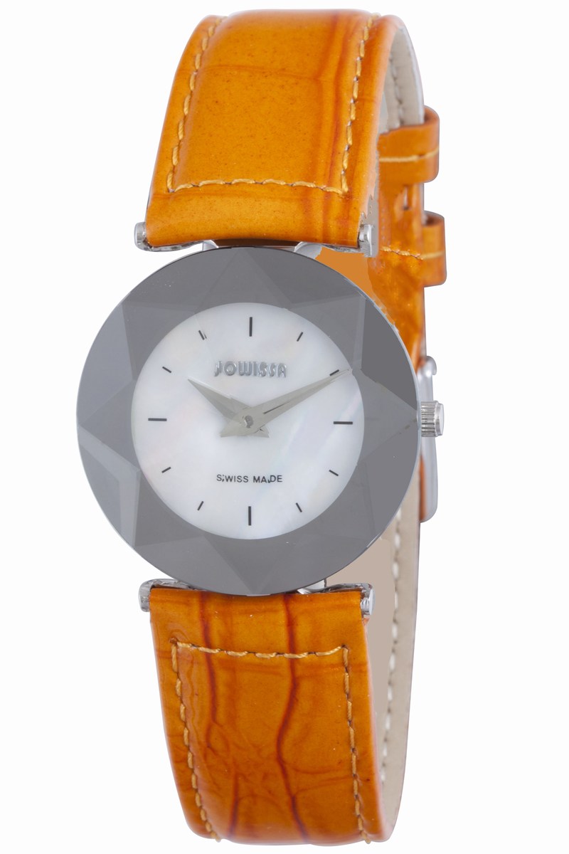 Jowissa Womens : Facet Women'smother Of Pearl Watch - Orange - One Size | Jowissa Sale | Discount Designer Brands
