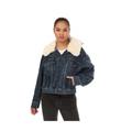 Levi's Womens Levis Baby Bubble Trucker Jacket in Denim - Blue Cotton - Size 10 UK | Levi's Sale | Discount Designer Brands