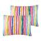 Evans Lichfield Aquarelle Stripe Cushions (twin Pack) - Multicolour - Size 43 cm x 33 cm | Evans Lichfield Sale | Discount Designer Brands